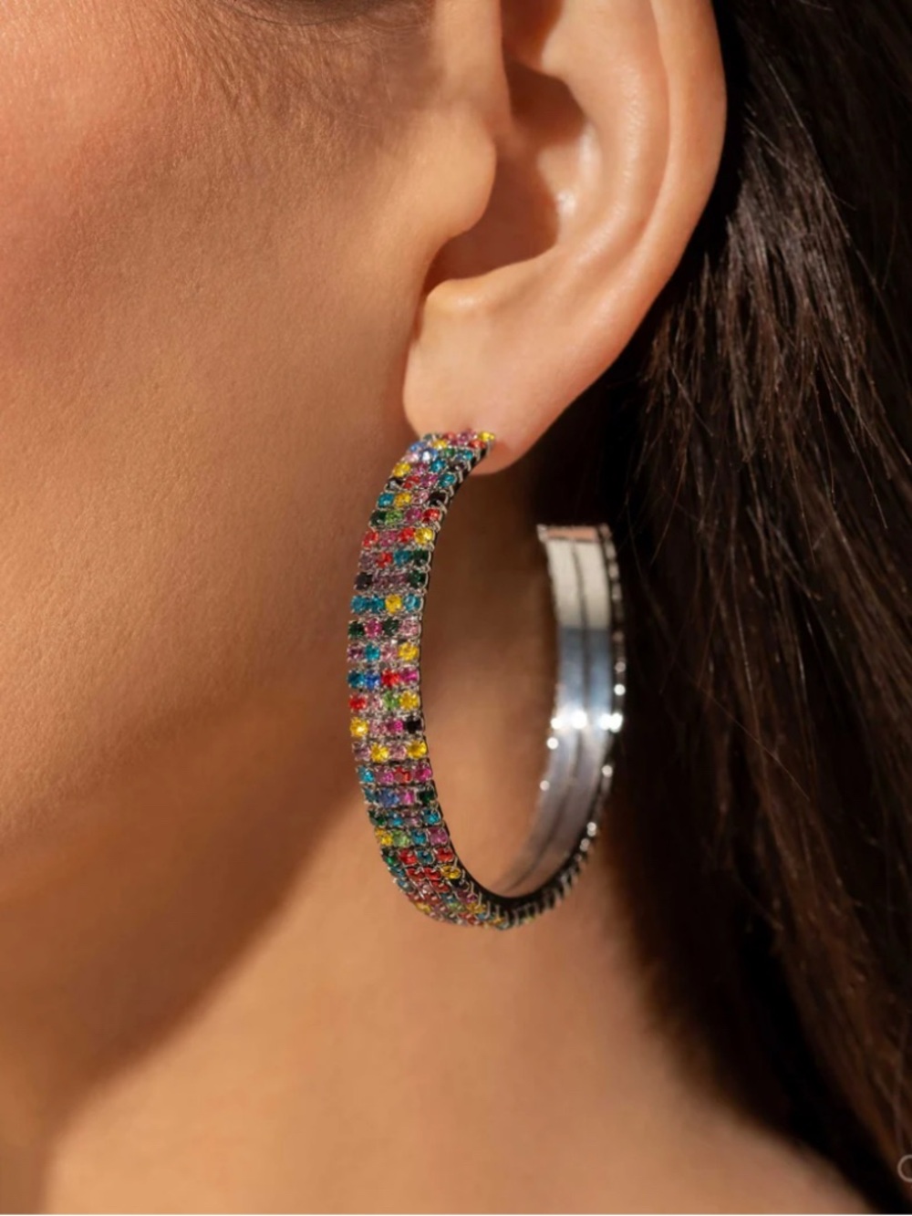 Stacked Symmetry Multi Hoop Earring